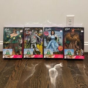Never Opened Barbie And Ken As Wizard Of Oz Collection Dolls Set Of 4